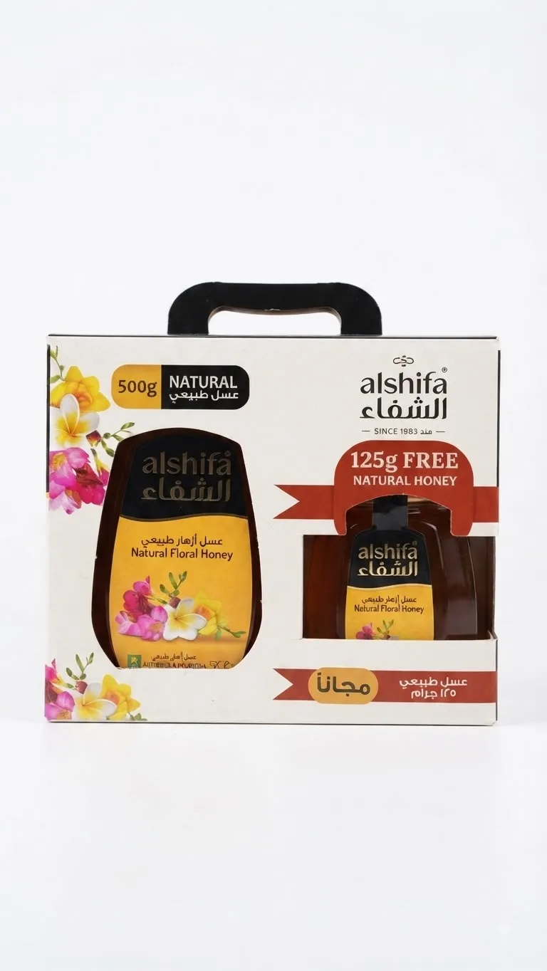 عسل شفاء 500غ+125غ*12